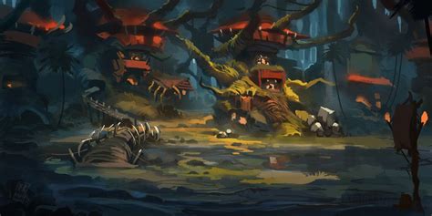 elves and the secret orc village|Elven Village .